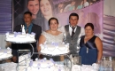 Lilian e William com os padrinhos da noiva, Célia Barbosa e Sandro de Morais 