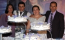 Lilian e William com os pais do noivo, Ilda Guedes e João Carlos Rodrigues 