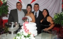 Com os pais do noivo, Ildo e Maria Rosane