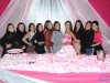 A aniversariante com as amigas Carolina, Neisa, Gabriela, Daniela, Larissa, Yamile, Susan, Mylena e  Yasmin