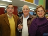 Nelson Mello, orgulhoso, com os filhos Fausto e Andreia 