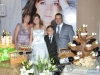 Bruna junto a sus padres,  Marcelo y Rosario, orgullosos de su hija 