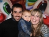 O aniversariante Joaquin com seus pais, Tatiana e Juan Pablo 