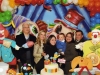 Arthur com os pais e os tios Oziel e Miriam e a prima Thalyta 