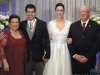 Rodrigo e Priscila com os avós da noiva, Ieda e Julio Campos