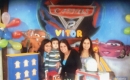 Vitor com as irmãs Tatiana, Vitória e Viviane
