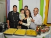 Os chefs responsáveis pelo Festival de Massas, Daniel e Rafael, com Lucas, Fernanda e Daniel Badra 