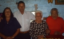Pastora Olga, pastor Blanco, Maria Correa e a aniversariante 
