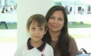 Miguel Ángel junto a su mamá Marta en su cumple Nro 7 