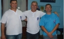 Diretores do Departamento Social, João Carlos Soares, Nelton Leal (diretor Social) e Claudio Monteiro