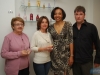 Maria Olga Esteve, Sisse Esteve, Cristina e o cabeleireiro Luis Guimarães 