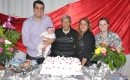 João Carlos com o neto Leandro e Mariana Furtado, a pequena Helena, e a filha Angela Fontoura