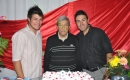 João Carlos com Jean Lans e o neto Rafael Fontoura