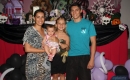 A aniversariante com a irmã Thais, a sobrinha Maria Luiza e o irmão Endrius