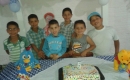 Antoninho, Vinicius, Michael, Wesley, o aniversariante Victor e Cristian