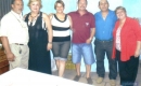 O casal presidente Carlos Andres e Norma, os diretores sociais Maria Aparecida e Antônio, e os diretores Orlando e Marilena Reck
