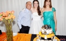 Luciana con sus padres Vismar Rodriguez Albernaz y Olga Pereira