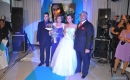 Junto a sus padres Luis y Virginia y hermano Gerardo 