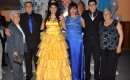 La quinceañera junto a sus padres Raul y Jaqueline , su hermano Raul y sus abuelas