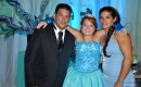 Con sus padres Marcelo Pereira y Claudia Fernandez