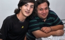El cumpleañero junto a sua amigo Manuel Barreneche