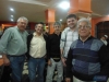   El plantel de hombres presentes con “Chumbo”Cháves Carlos Alvez,, Ruben Silva , Enrique Ruiz  y “Chango” Chalela