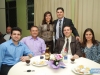 Os anfitriões com Tomas Felipe, Felipe Brito, Tiago e Maria Paula  