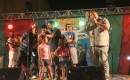 Cleizer Maciel, Danúbio Barcellos, Jorge Flores, Sebastião Muniz e Henrique Bachio no palco do Natal de Integração