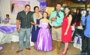 Nataly com os pais e irmãos Vinicius e Samanta