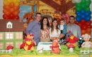 Rogério, Aline, tia Aline, o aniversariante e o tio Felipe
