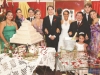 Isadora e Rafael com a família da noiva