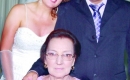 Célia e Roberto com a mãe do noivo, Anaides Mendes