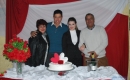 Fabio e Dirlene com a mãe do noivo, Mara Saldivia, e o pai, Edson dos Santos