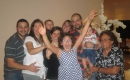 Al final de la fiesta la familia junto a la bella “Veroca”