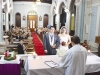 A cerimônia matrimonial na igreja Matriz