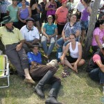 O grupo de amigos de Silvia Peres que participou de todas as edições do evento