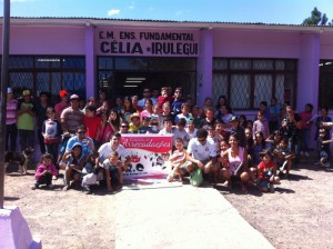 Doação realizada pela equipe do RC Livramento na Escola Municipal Célia Irulegui