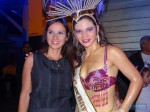 Directora General de Hacienda, Cra. Daniela Porto junto a la reina del Carnaval 2014,  Daniela Ferreira