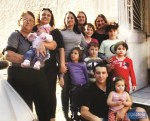 Amália Figueiredo Fernandes com filhas, netos, netas e  bisneta